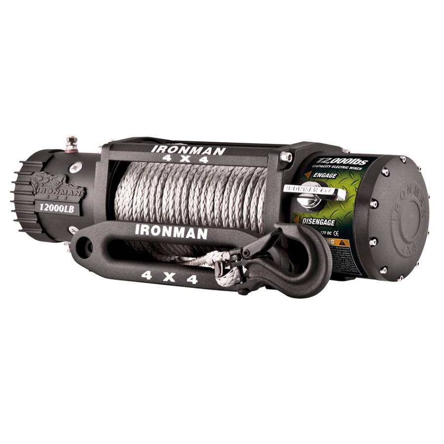 Ironman 4x4 9500lbs Monster Winch - Synthetic Rope
